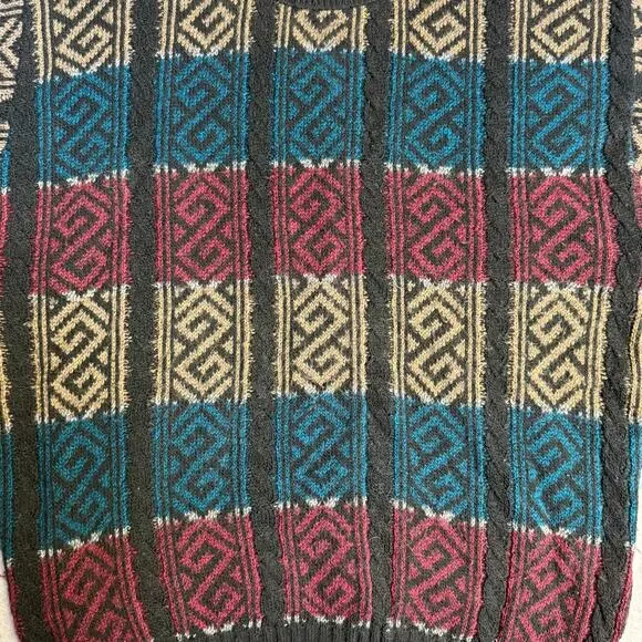 VTG 90's 3D Knit Sweater Jantzen Made in USA Mens Sz Large Grandpacore Cosby - Picture 3 of 9